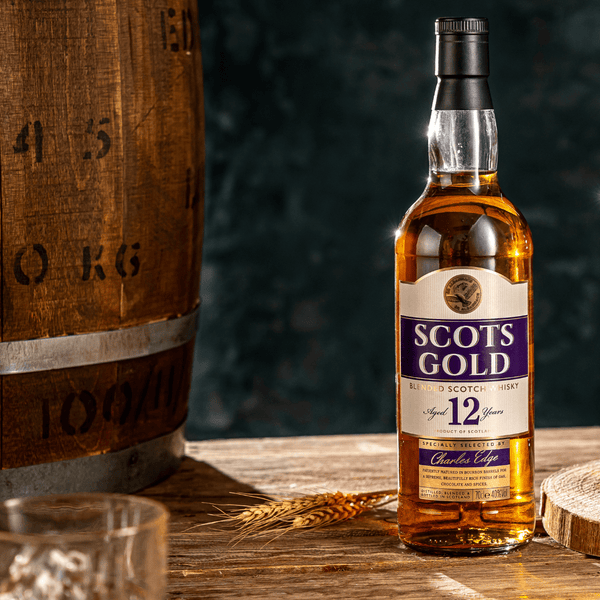 Scots Gold 12 Year Old Blended Scotch - Charles Edge Independent Bottlers & Blenders of Scotch Whisky