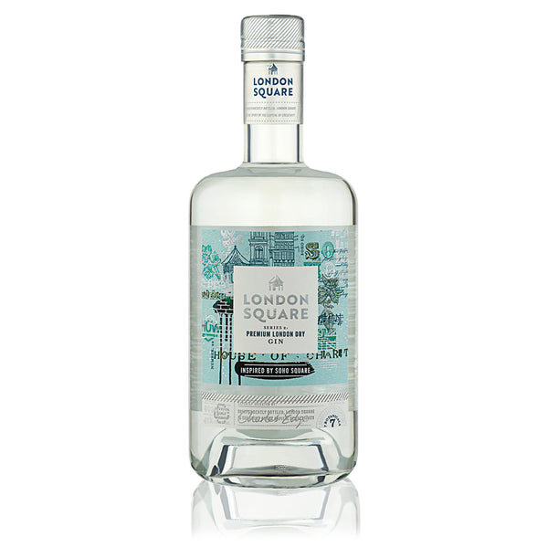 A bottle of London Square Premium London Dry Gin